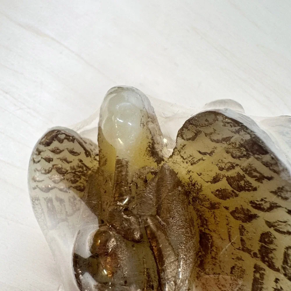 Vintage Trio Of Angels Candle NEW‎ Christmas Decor Gold Cream Luminaire